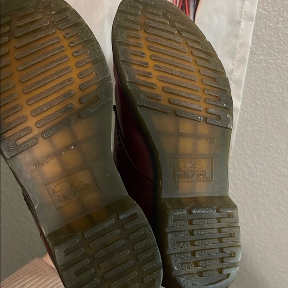 Dr. Martens Cherry Red Leather Boots - Picture 4 of 4